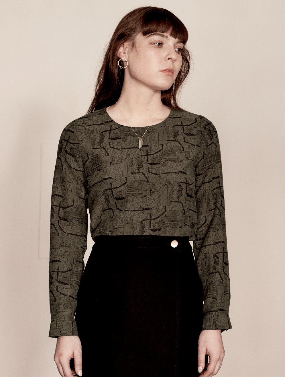 Blouse - Hot Wax - Khaki