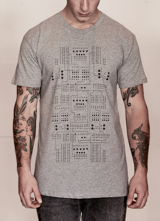 Synth Patch T-Shirt - Grey Marle