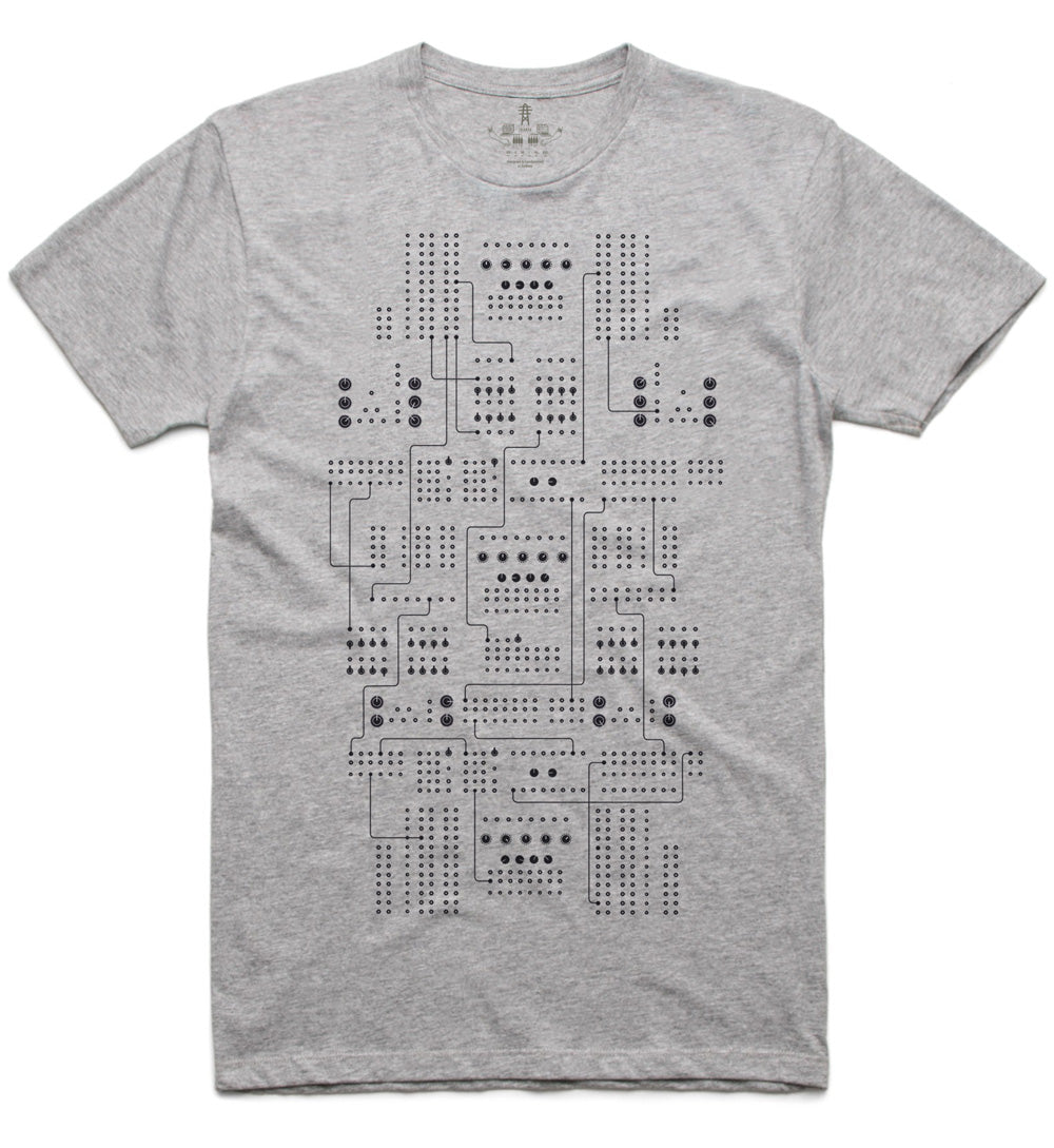 Synth Patch T-Shirt - Grey Marle