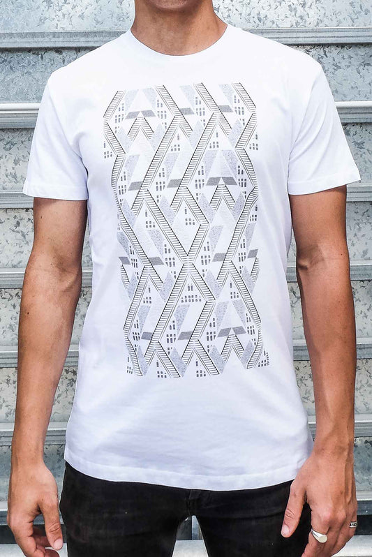 Stairs to Nowhere T-Shirt - White