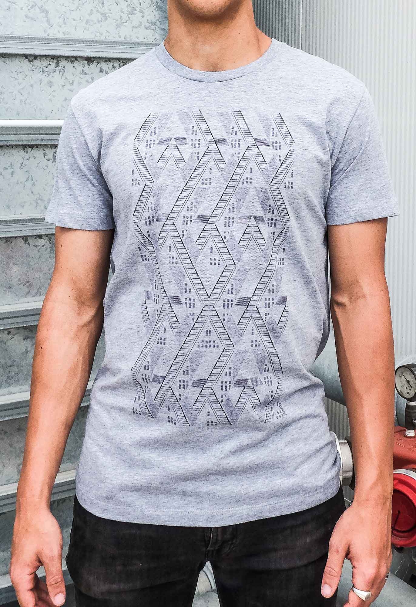 Stairs to Nowhere T-Shirt - Grey Marle