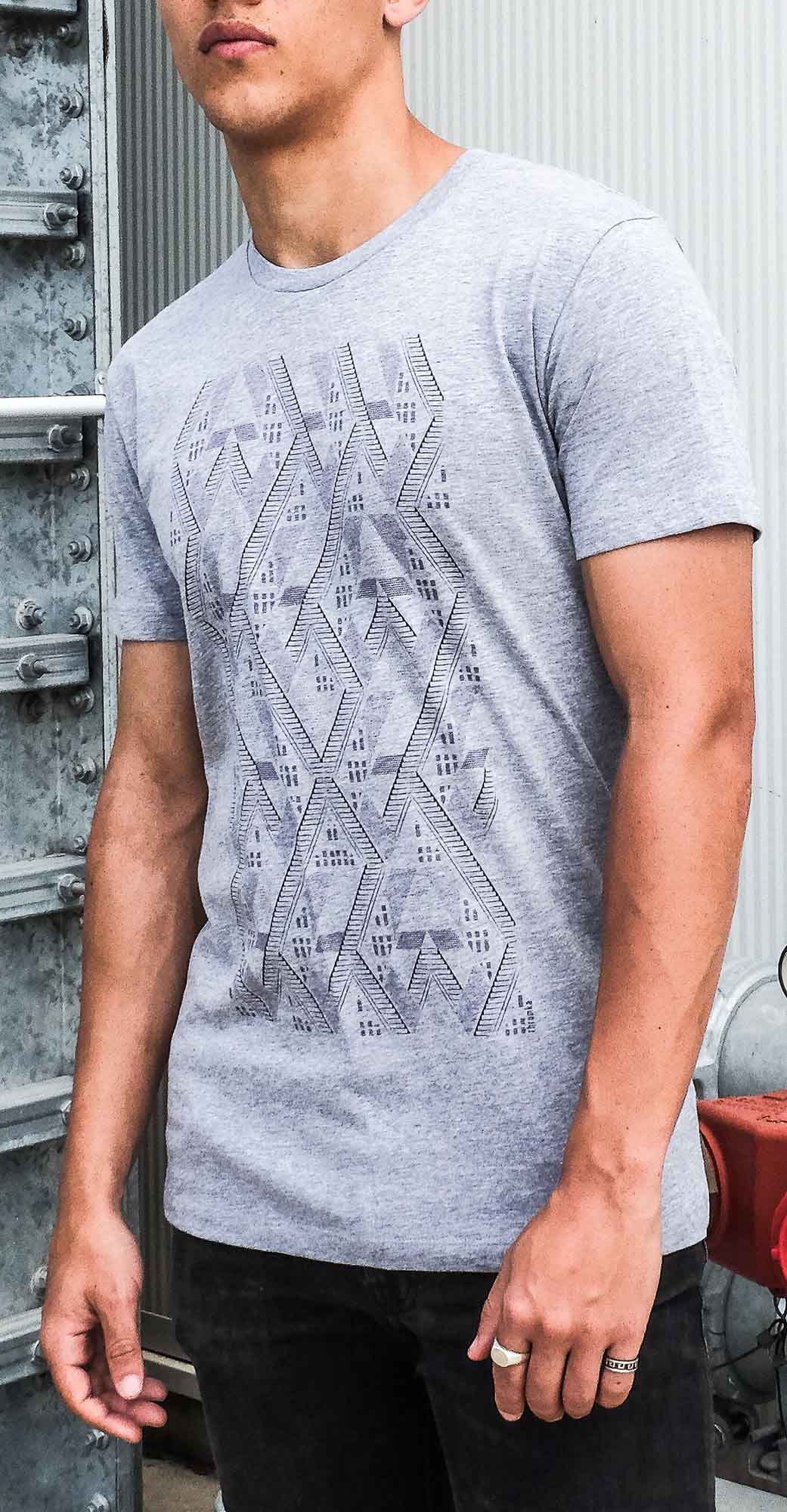 Stairs to Nowhere T-Shirt - Grey Marle