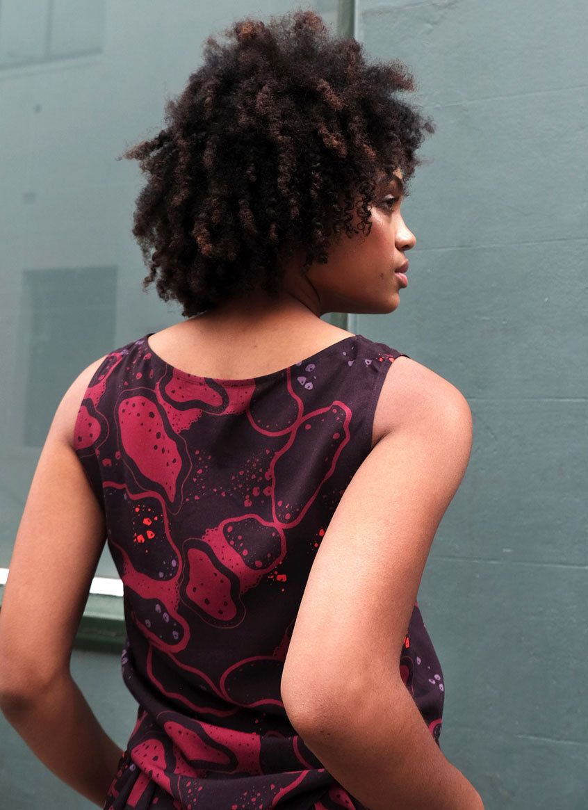Long Cami – Islands in Space – Maroon